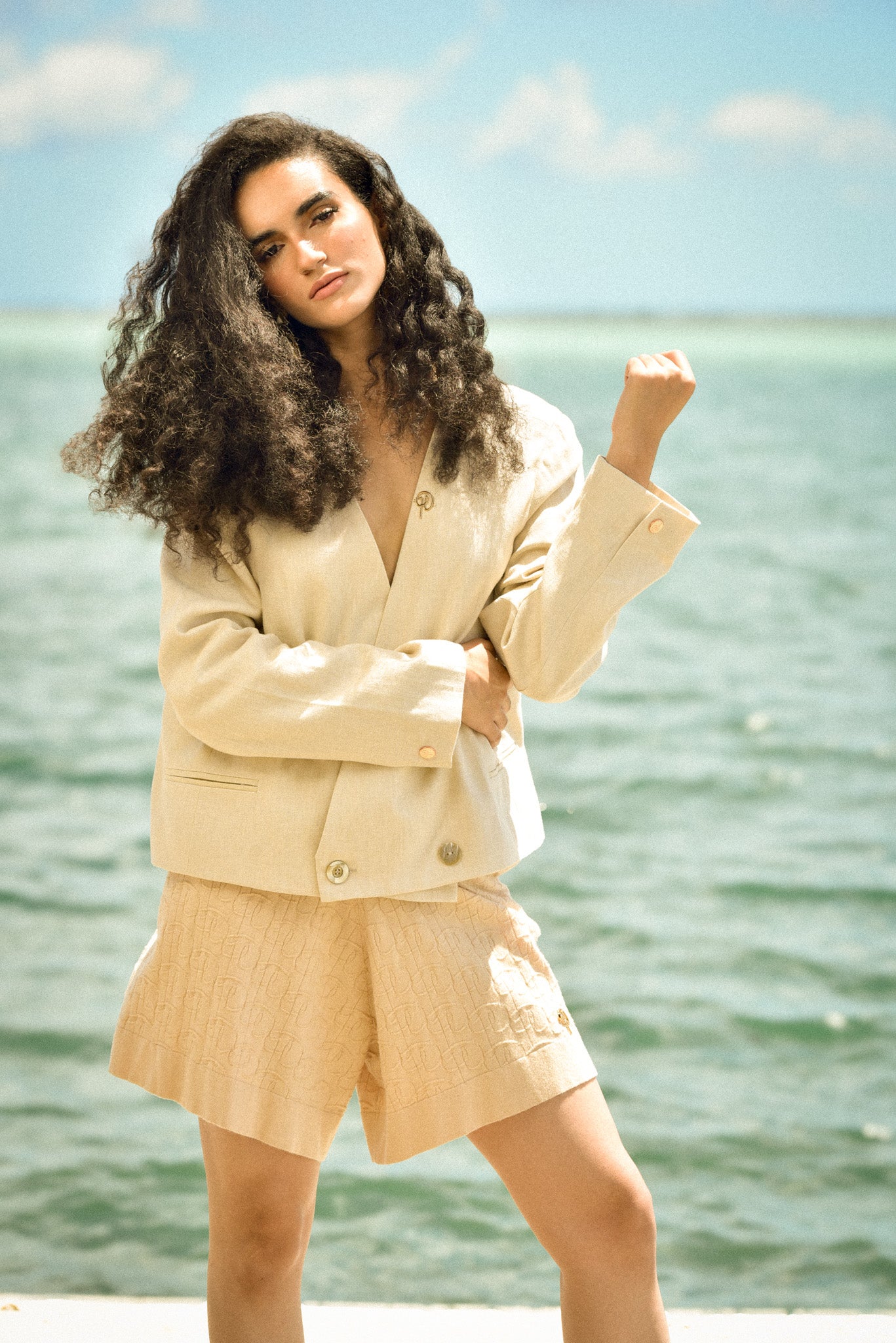 Cropped Sandy Blazer in Antique by hols.e