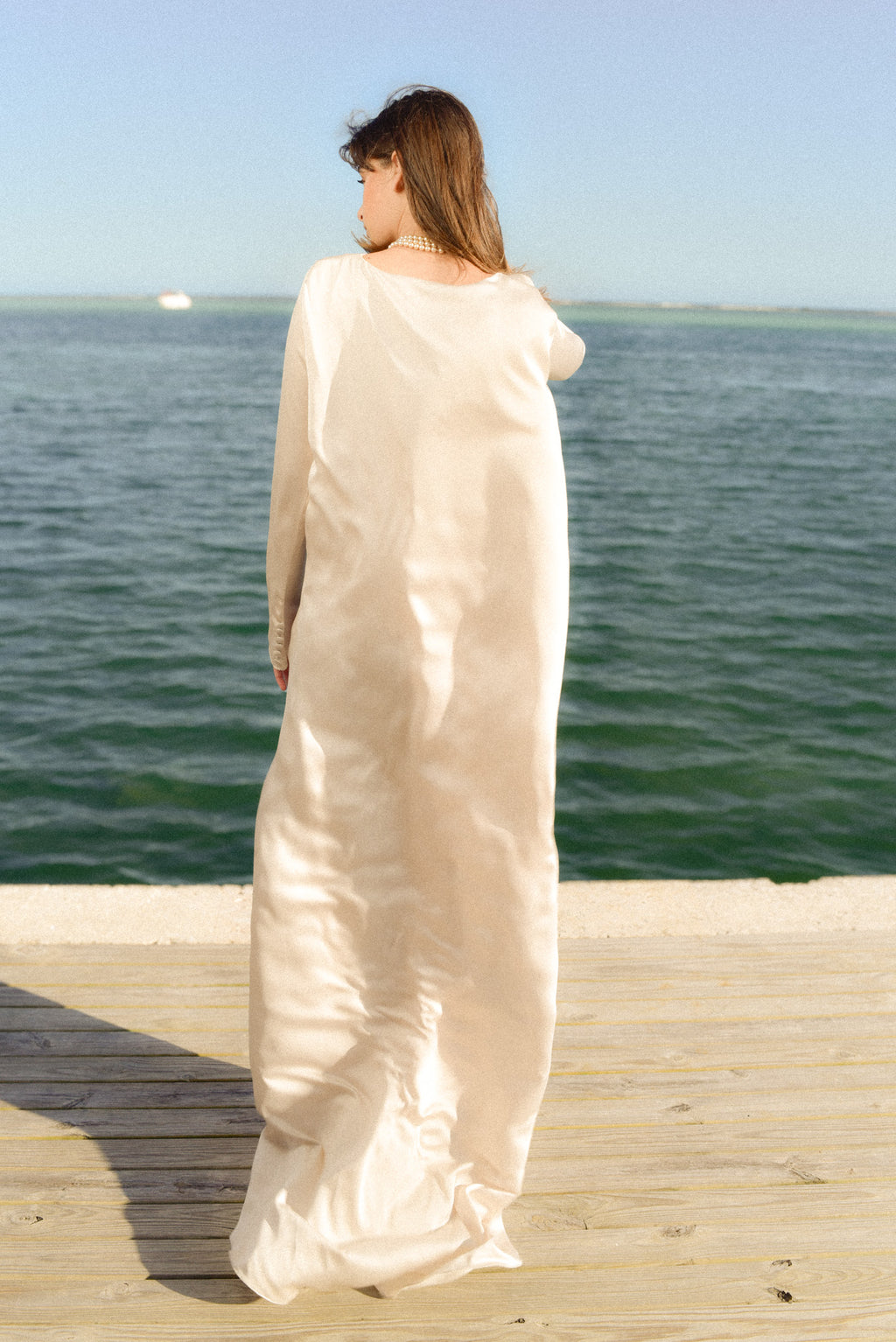 Ivory Silky Gown by hols.e