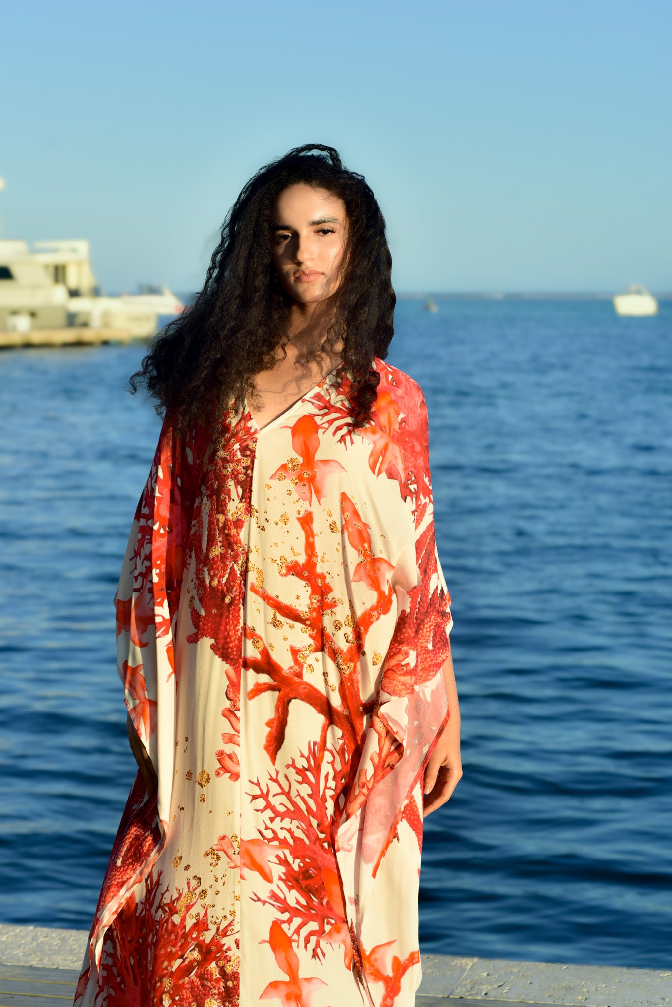 Silk Charmeuse Caftan