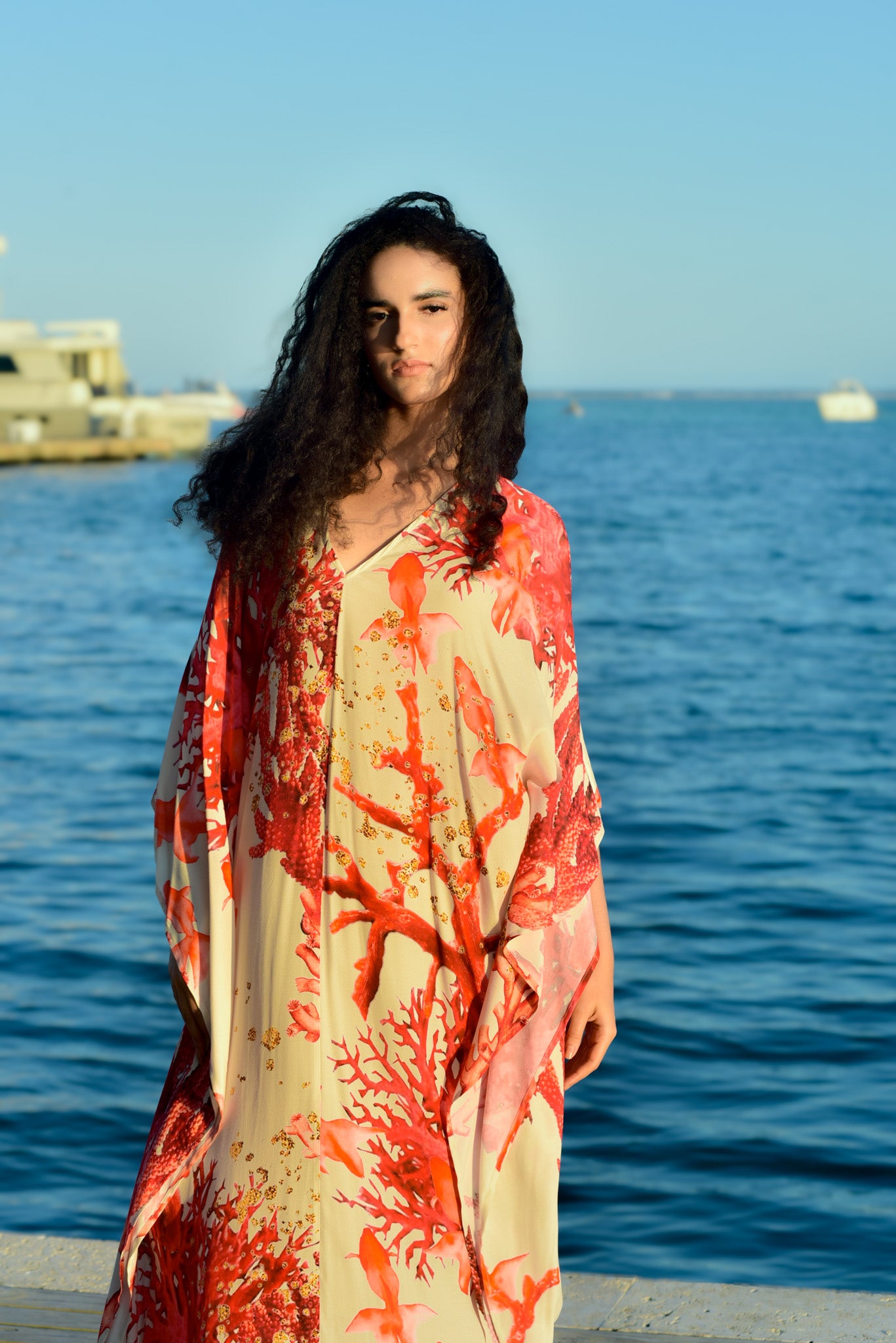 Silk Charmeuse Caftan
