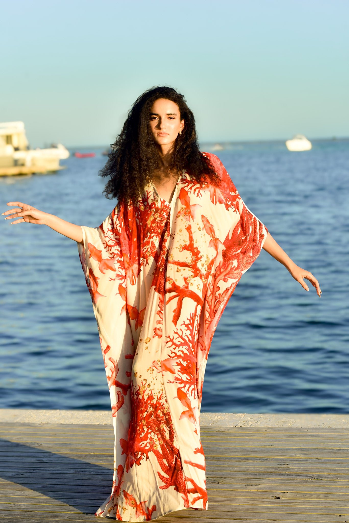 Silk Charmeuse Caftan