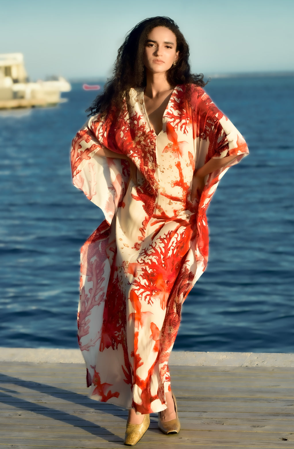 Silk Charmeuse Caftan by hols.e