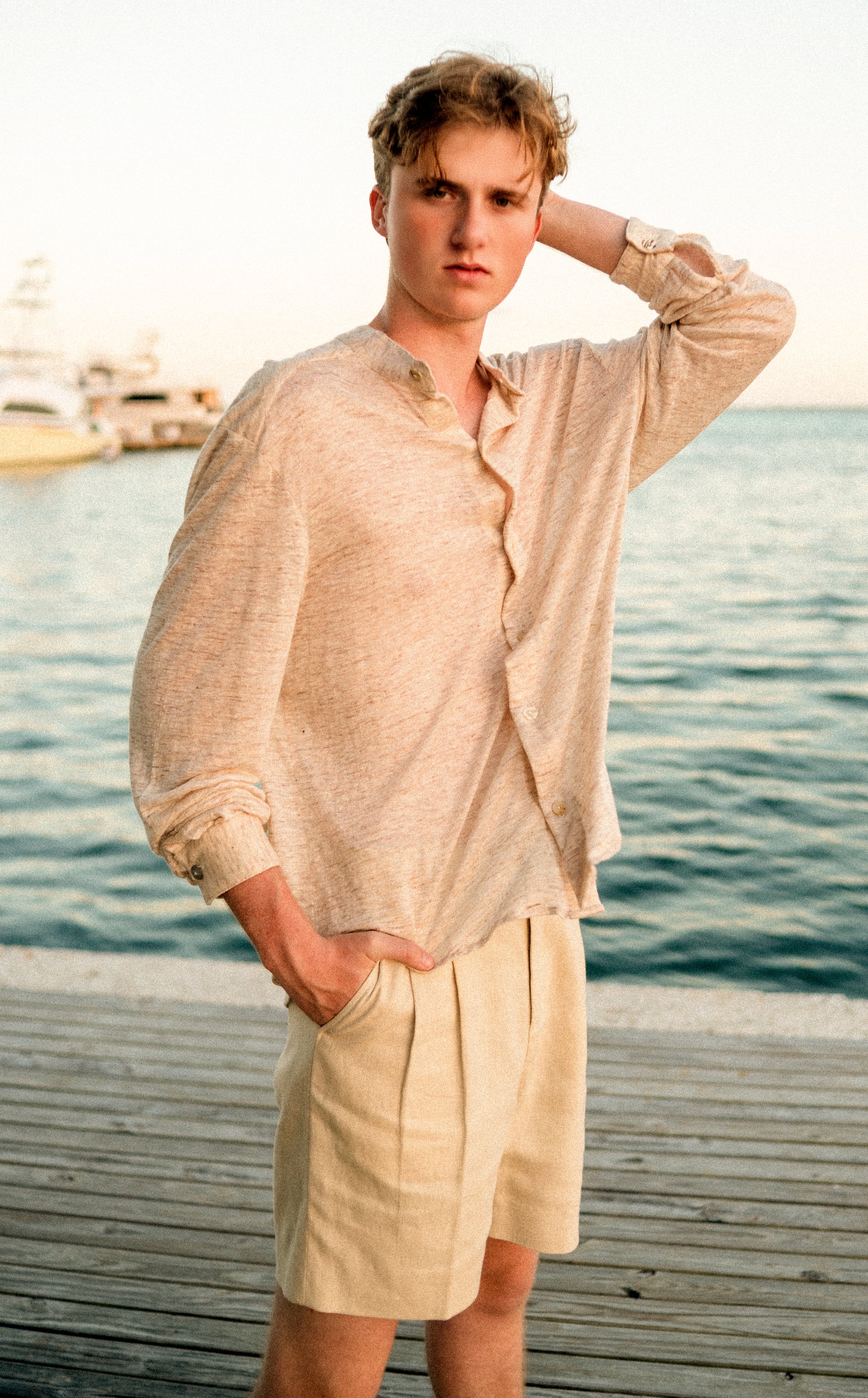 Oatmeal Long Sleeve Shirt