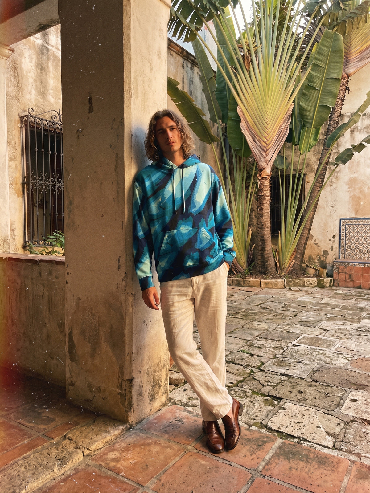 Platano Grafico Blue Hoodie by hols.e