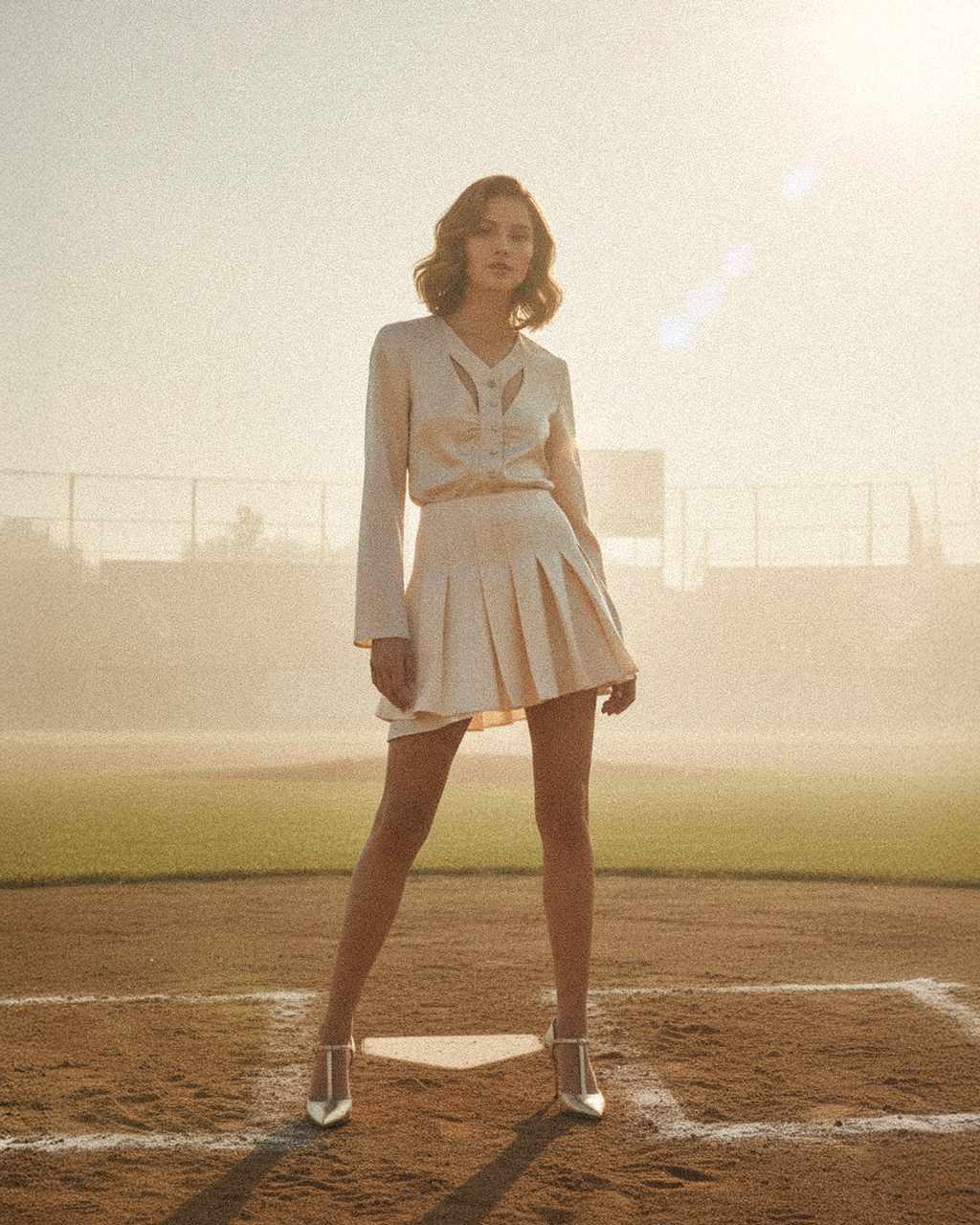 Light Rose Baseball Blouse