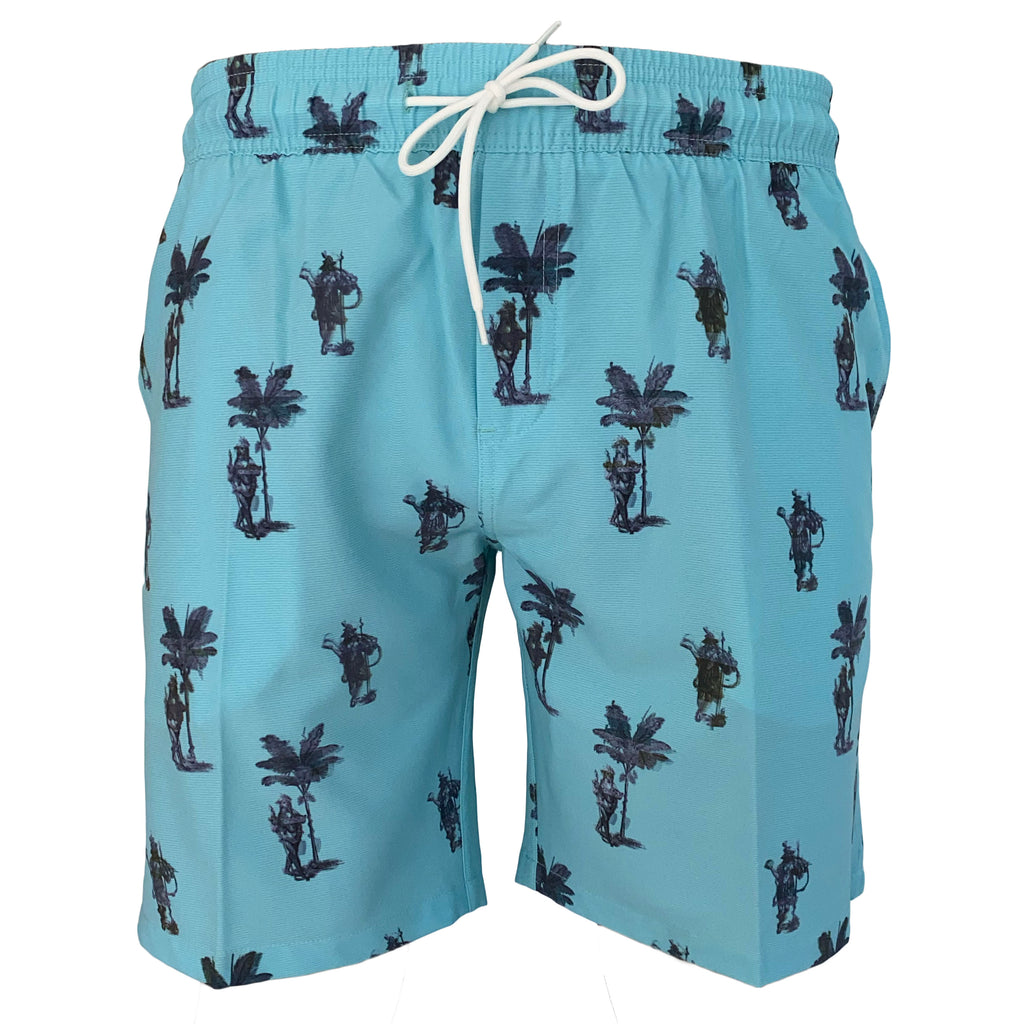 Turquoise Swim Trunks