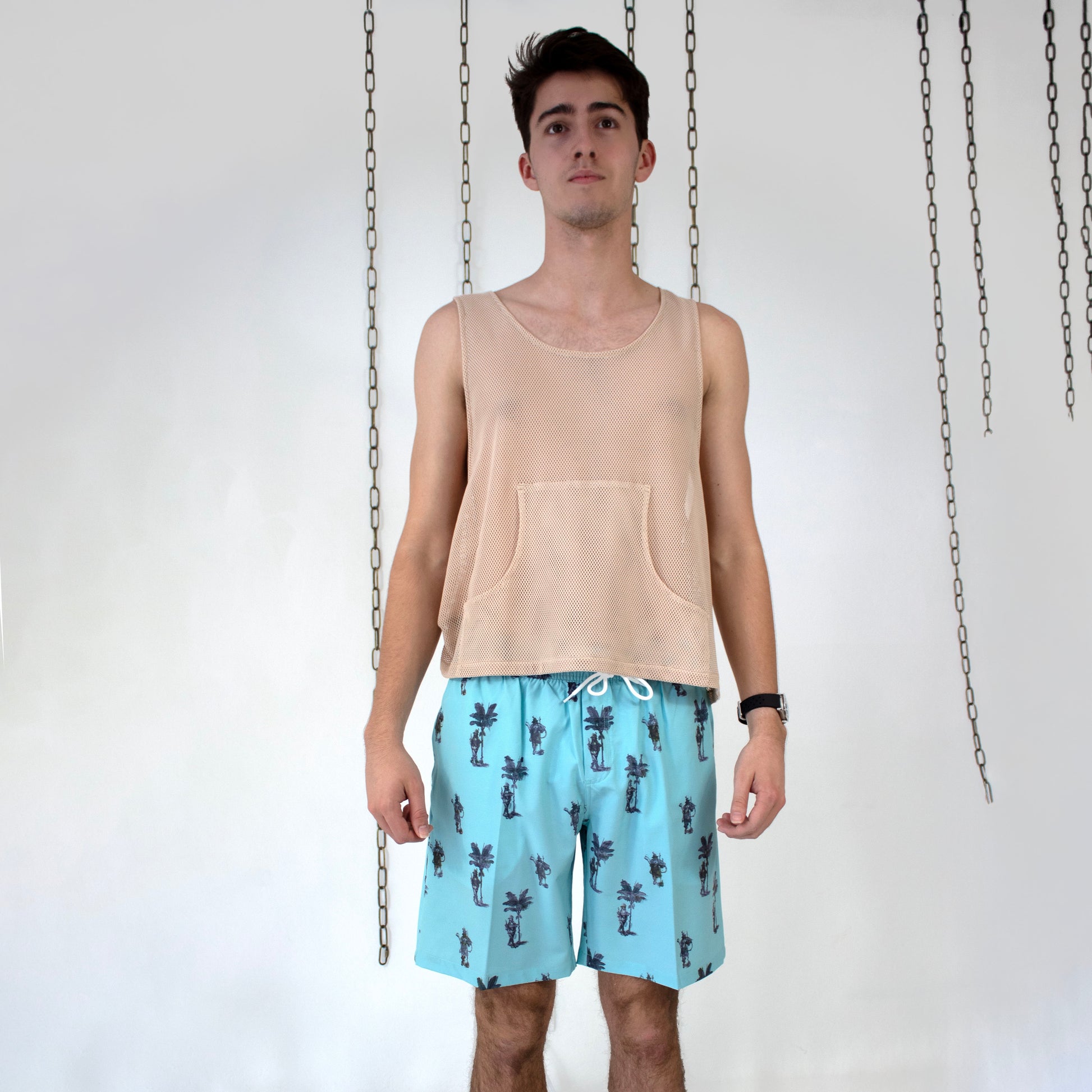 Turquoise Swim Trunks