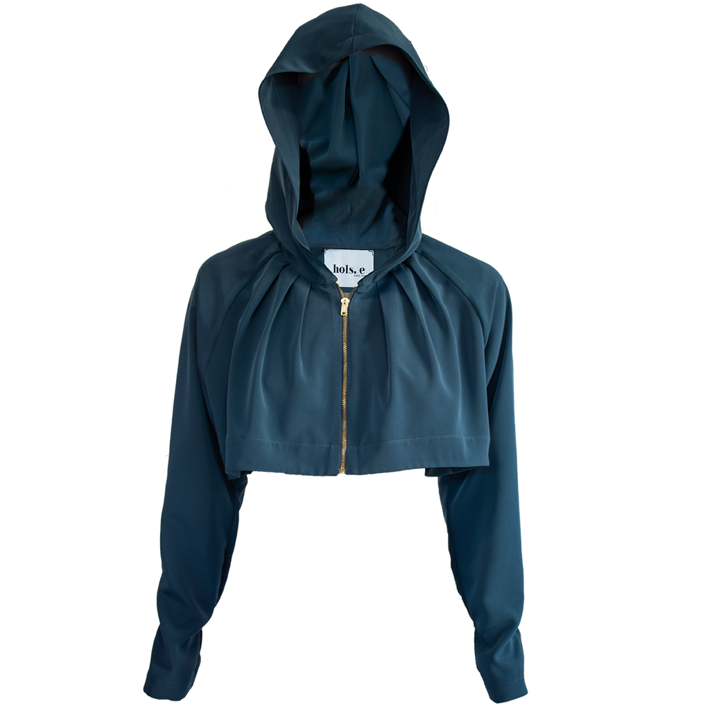 Illuminated Capelet in Teal