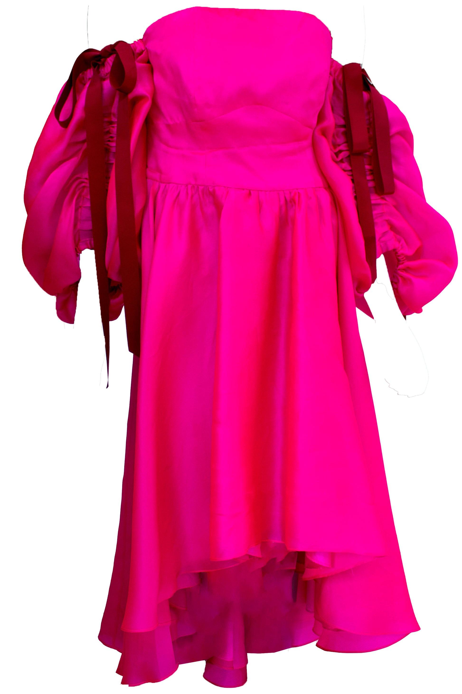 Hot Pink Gazar Dress