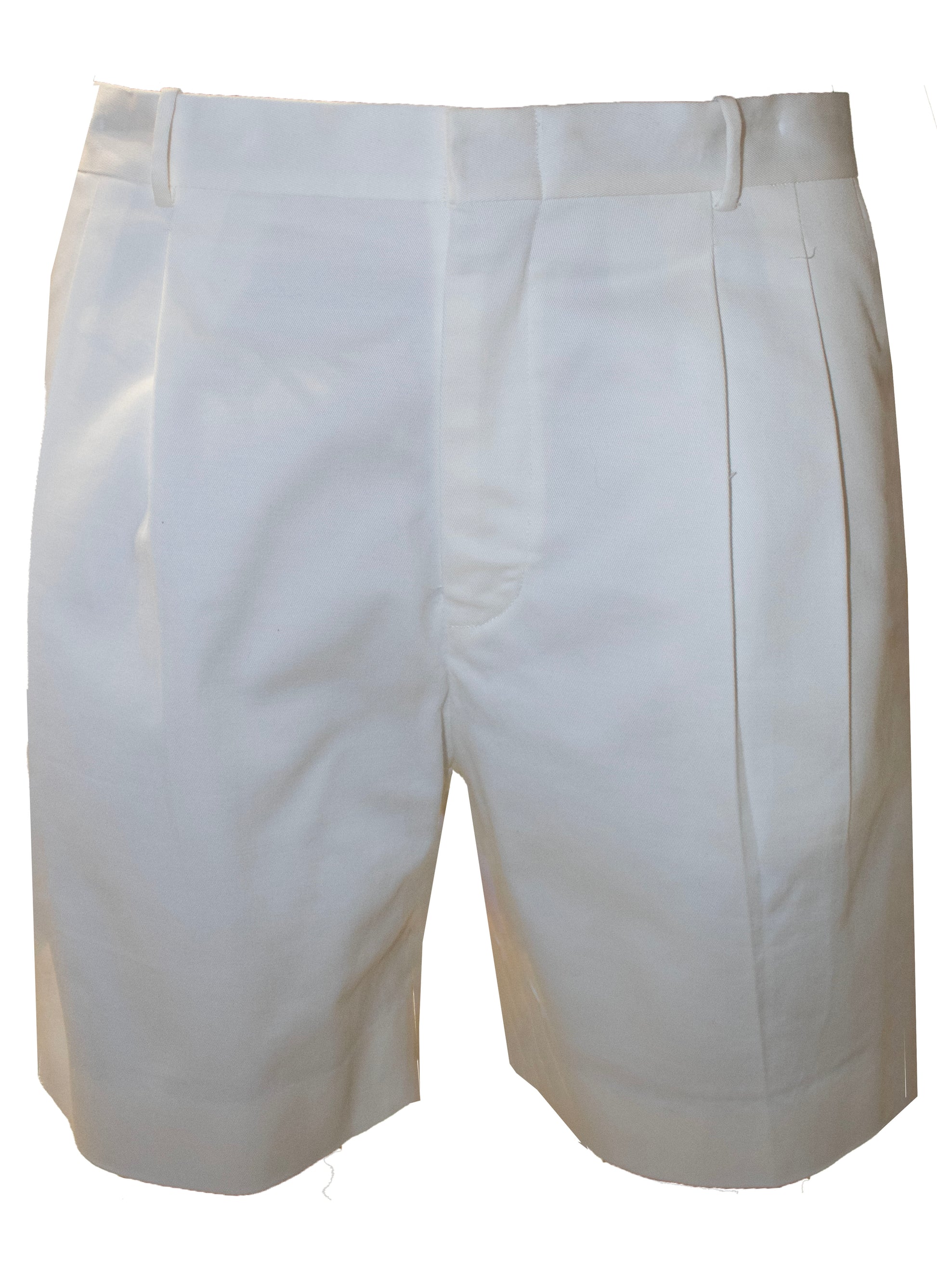 White Pleated Shorts