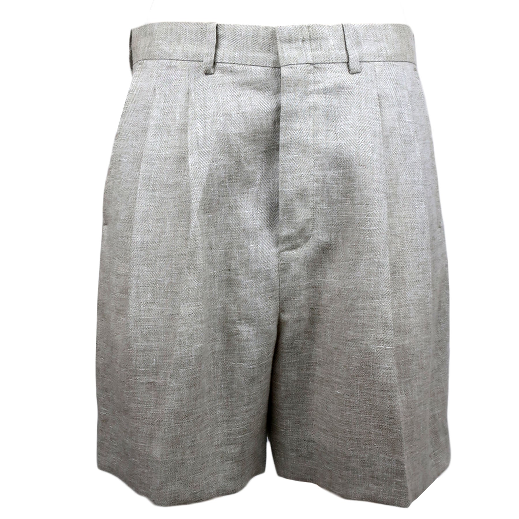 Melange Pleated Shorts