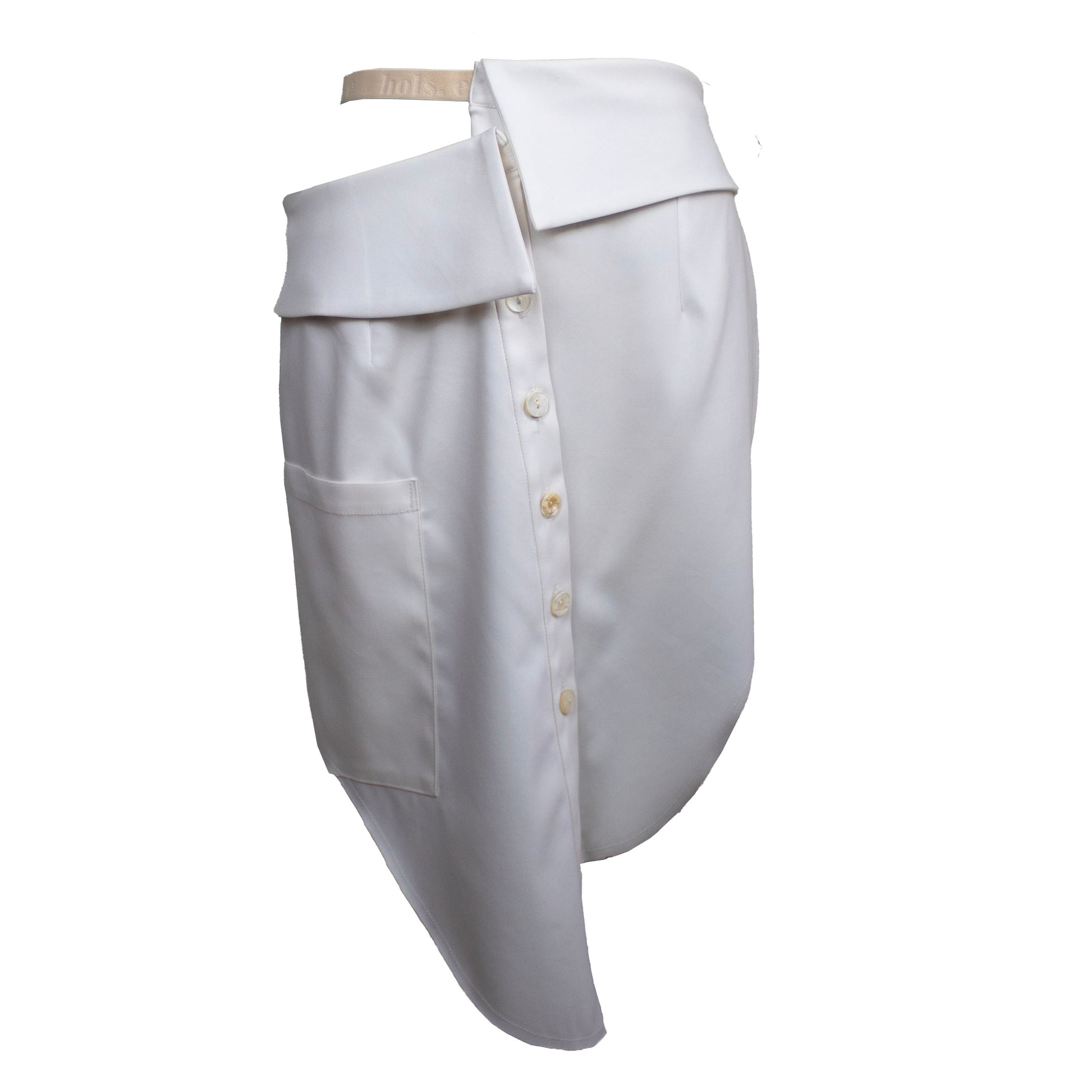 DeConstructed White Skirt
