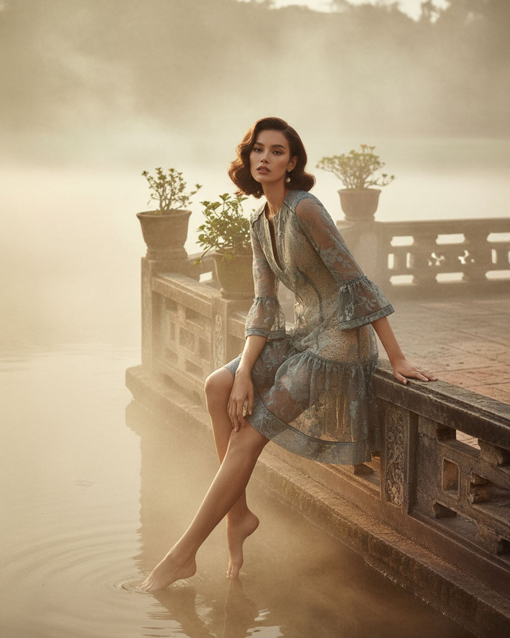 Swarovski Covered Jacaranda Dress