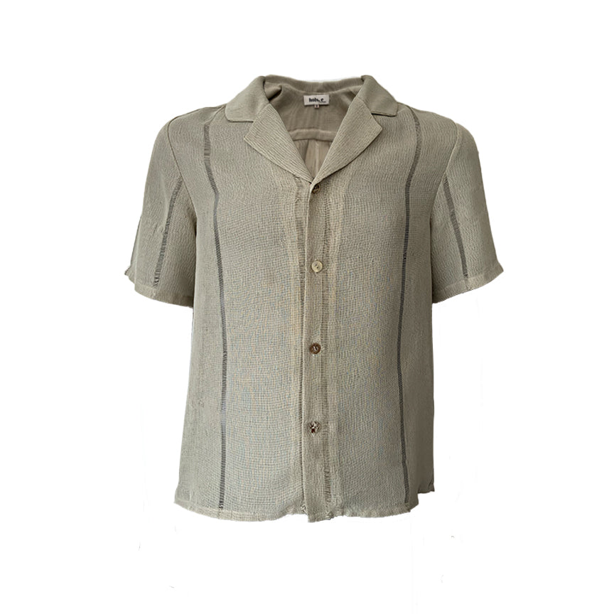 Green Latino Boyfriend Button Up